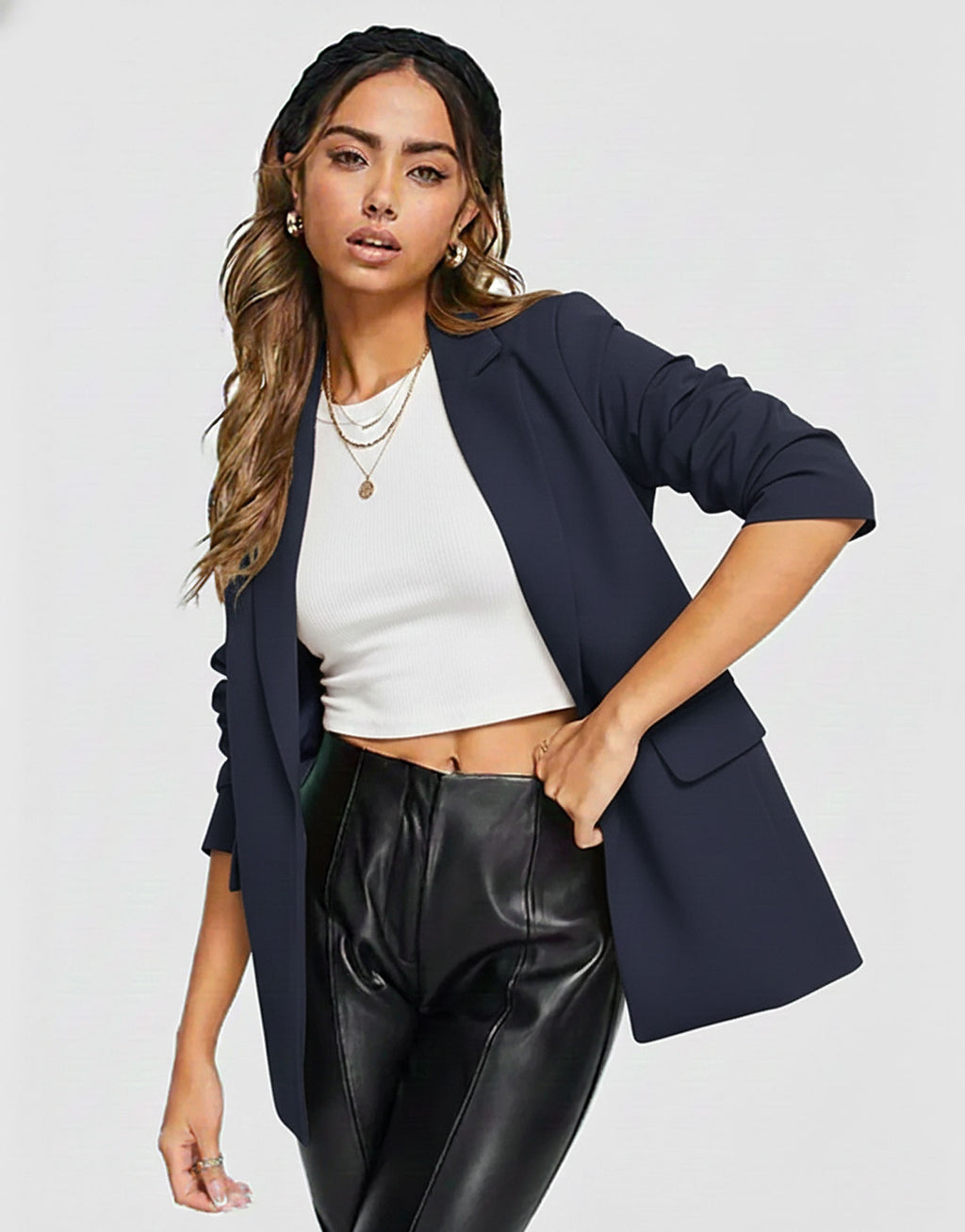 Metropolitan Longline Vegan Leather Coat