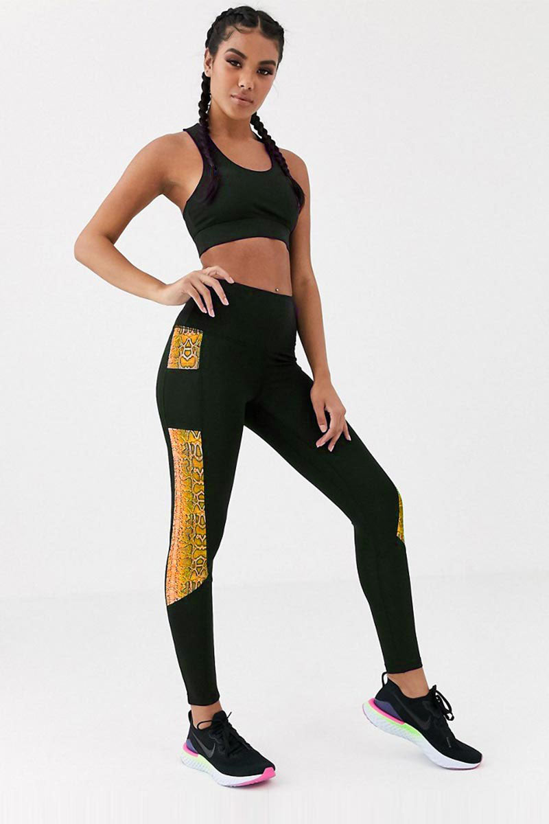Cross-Back Bra & Side-Panel Leggings