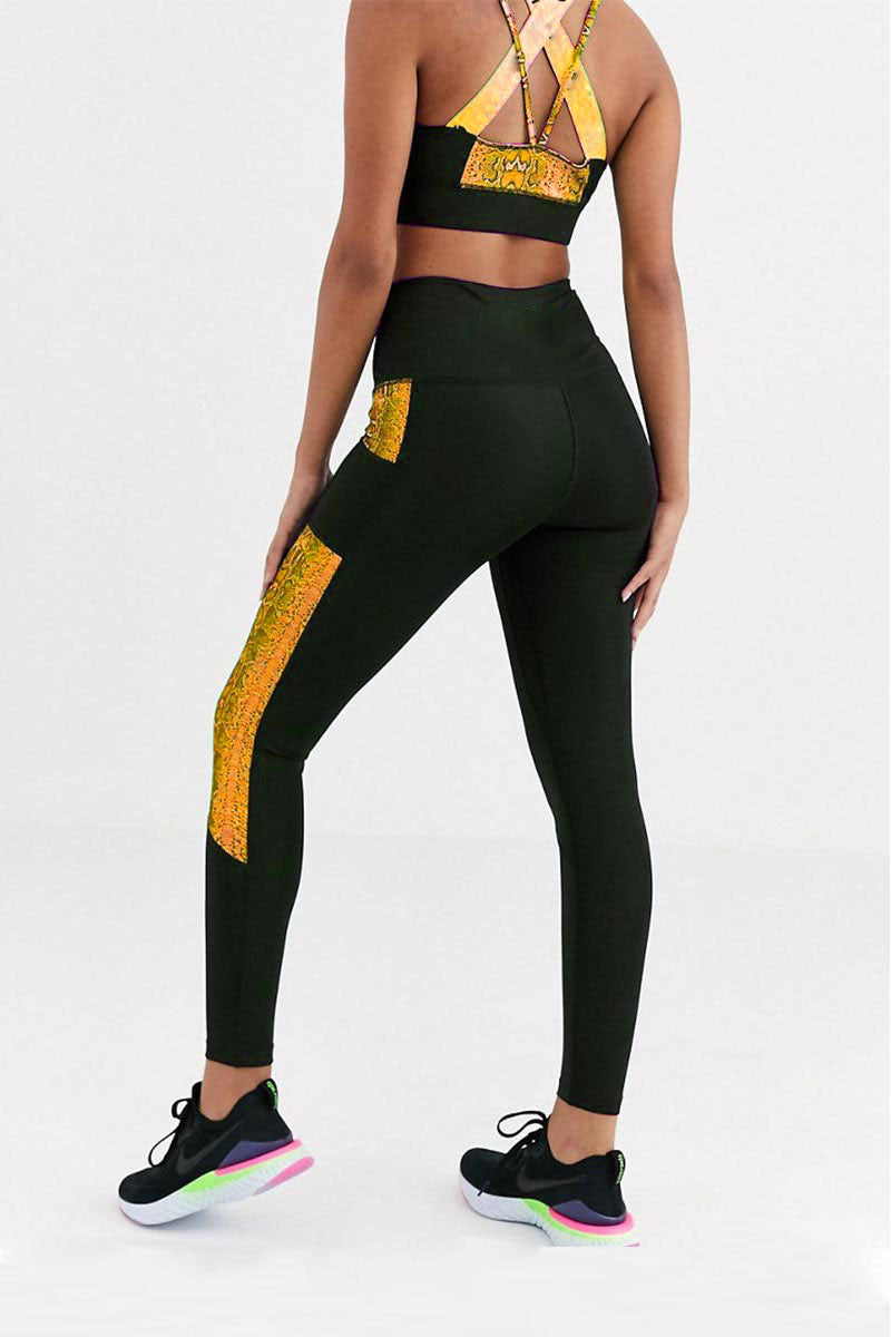 Cross-Back Bra & Side-Panel Leggings