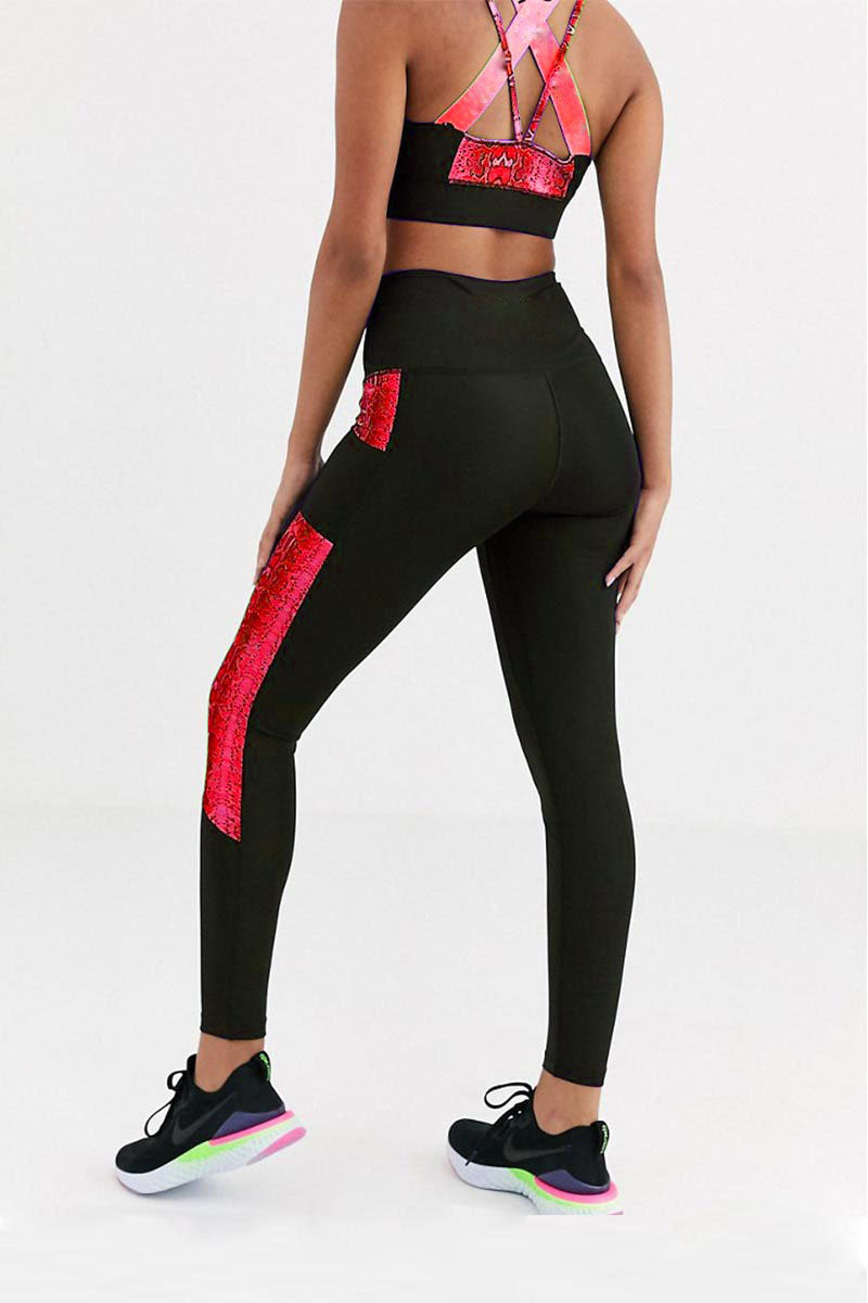Cross-Back Bra & Side-Panel Leggings