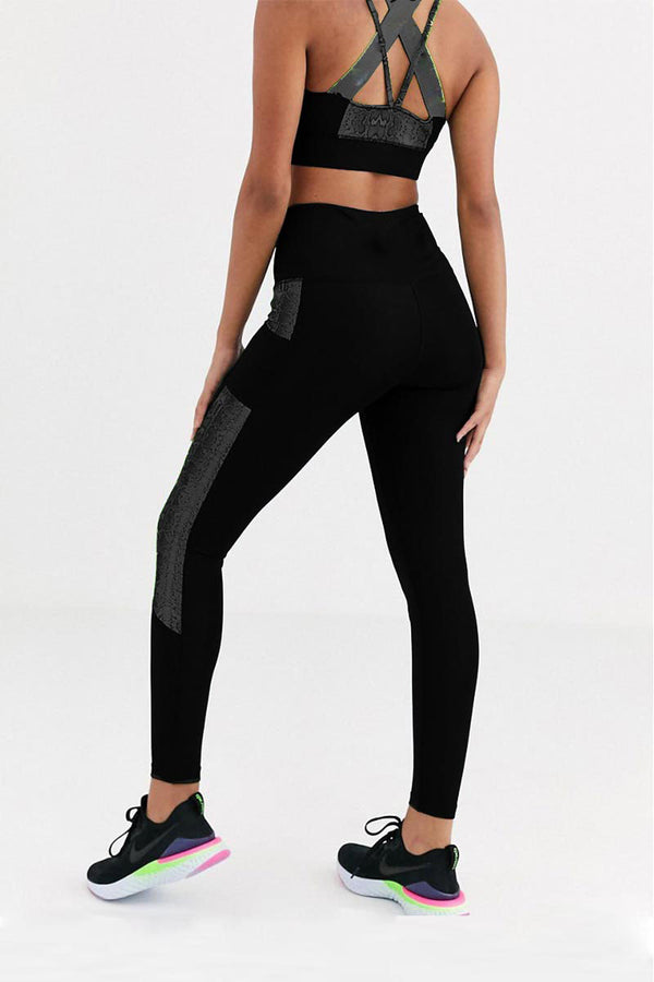 Cross-Back Bra & Side-Panel Leggings