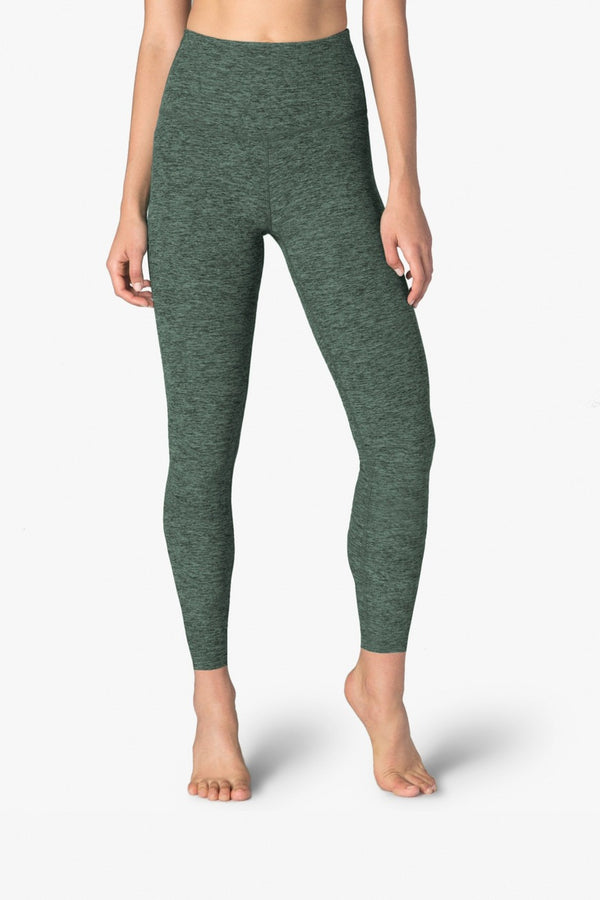Forest Heathered Capri Leggings
