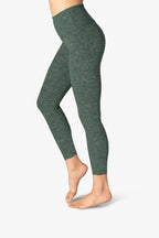 Forest Heathered Capri Leggings